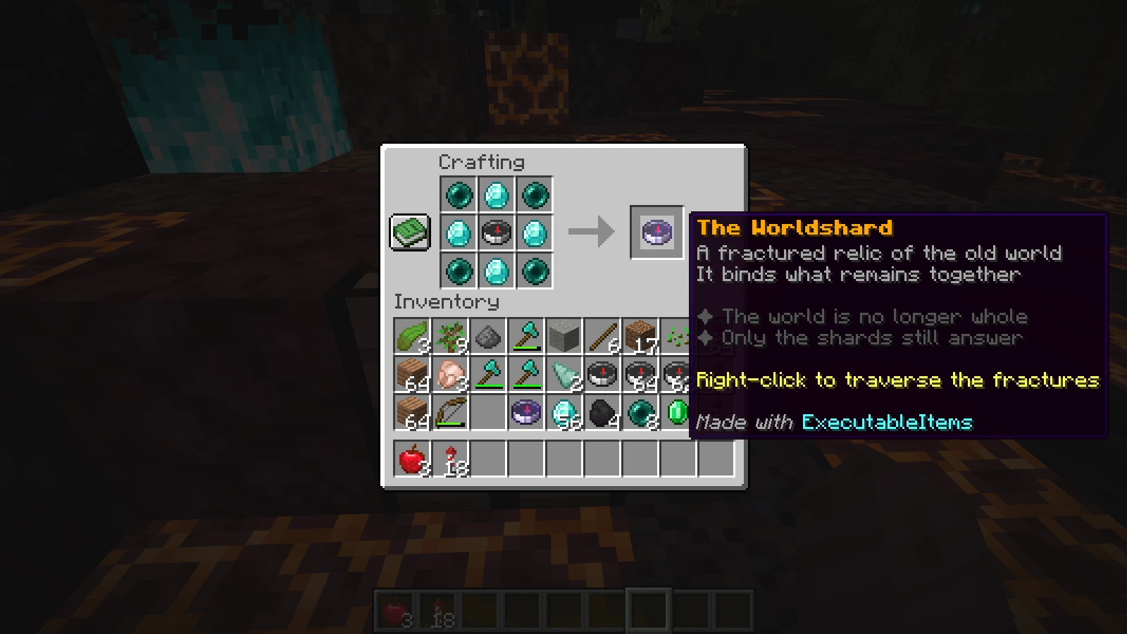 BTMC Worldshard crafting screenshot